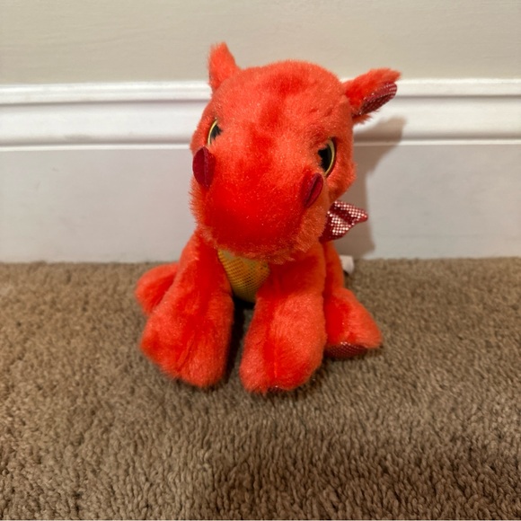 Aurora World Plush - Sparkle Tales - FLAME RED DRAGON (7 Inch - View #3